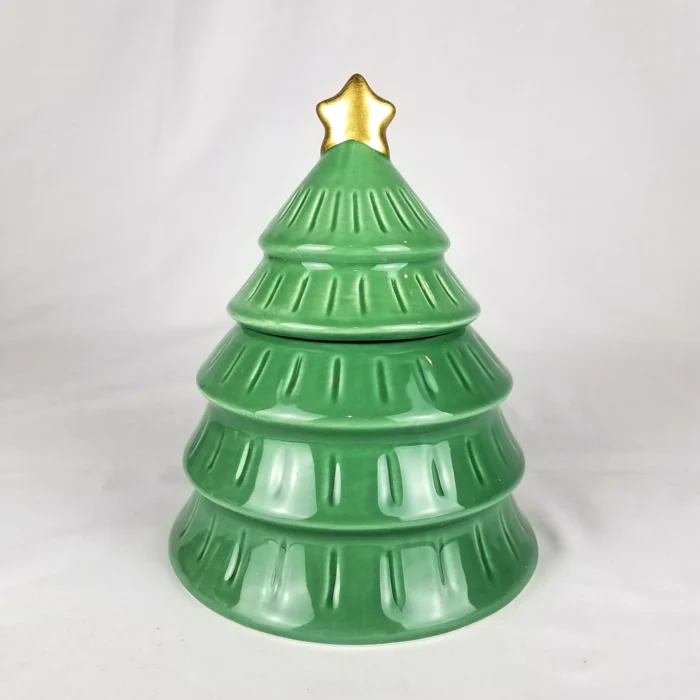 Target Bullseye Playground CHRISTMAS TREE Cookie Jar Ceramic 2023 Christmas
