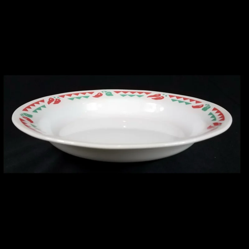 Corelle FIESTA (Red Hot Chili Peppers) Rim Soup Bowl