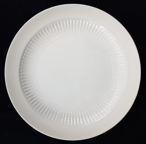 William Adams EMPRESS (Micratex) Dinner Plate White Inner Ribbing