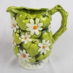 Vintage Inarco 1967 PITCHER E2905 Green Apples & Daisy MCM
