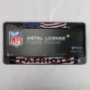 New England Patriots NFL Metal License Plate Frame American Flag NEW