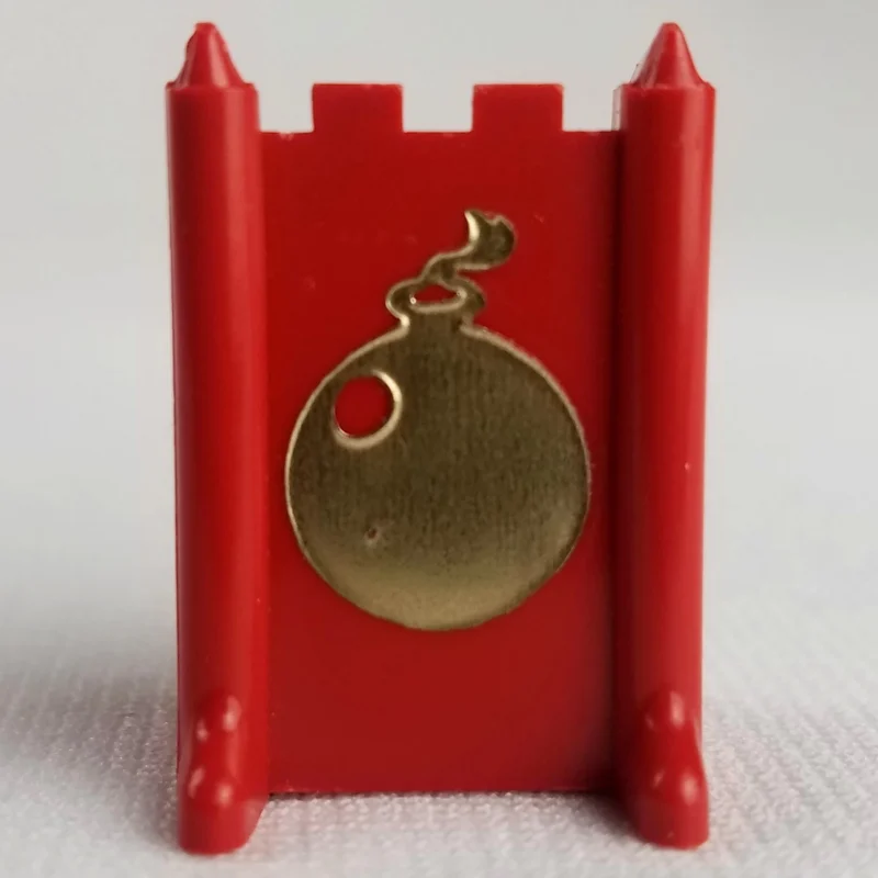 BOMB (Red) - Stratego (1961-1975) - Replacement Game Piece - Plastic