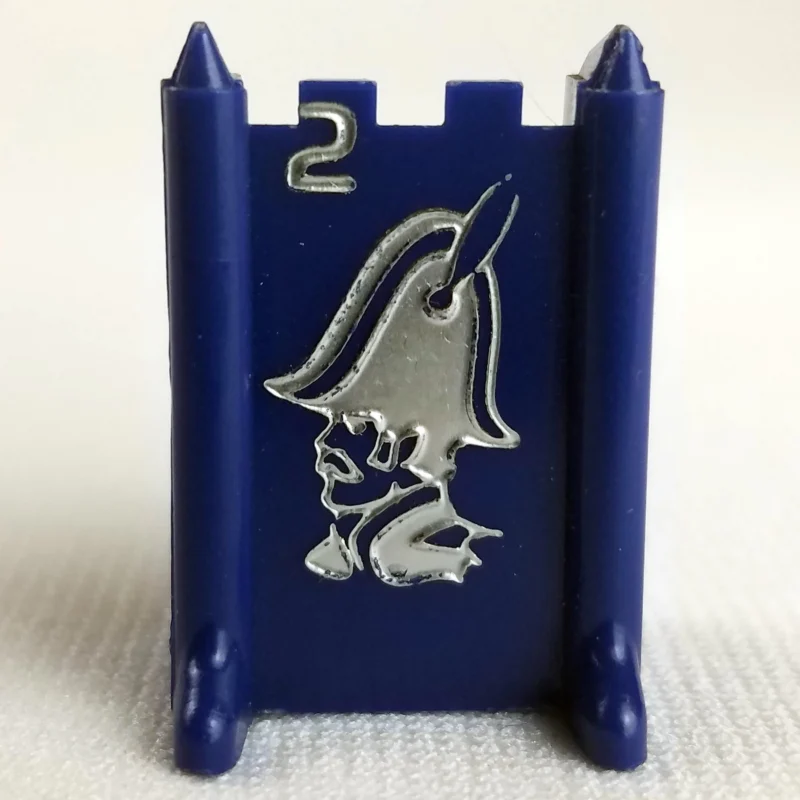 #2 GENERAL (Blue) - Stratego (1961-1975) - Replacement Game Piece - Plastic
