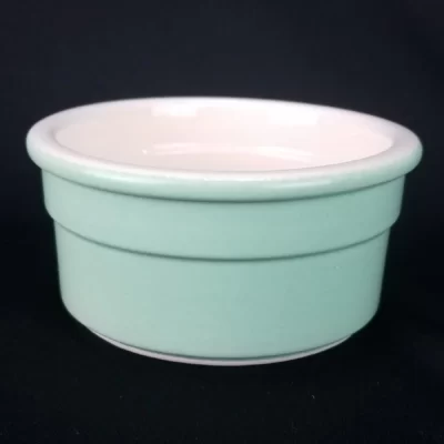 Cermer French Ramekin 4.8 oz Ceramic Green EUC