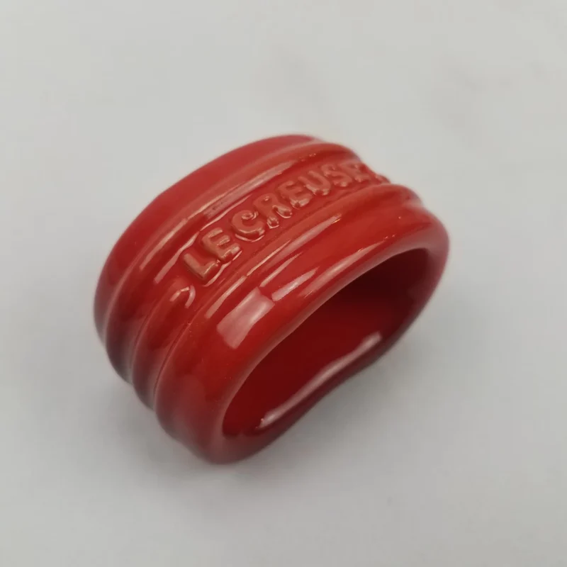Le Creuset Napkin Ring BURNT RED Stoneware