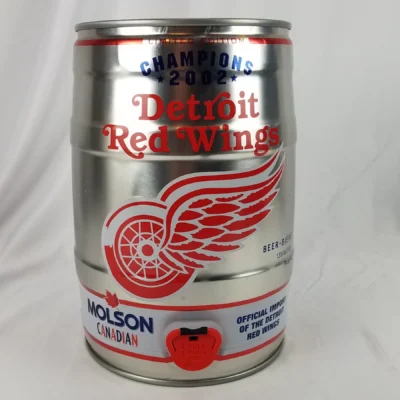 Red Wings Hockey 2002 Molson Canadian 5 Liter Mini Keg ~ Empty