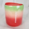 Starbucks Coffee 2020 Short Tumbler Holiday Rainbow Iridescent Green Pink Red