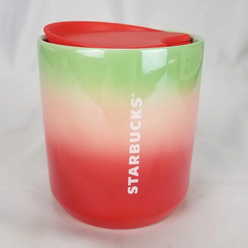 Starbucks Coffee 2020 Short Tumbler Holiday Rainbow Iridescent Green Pink Red