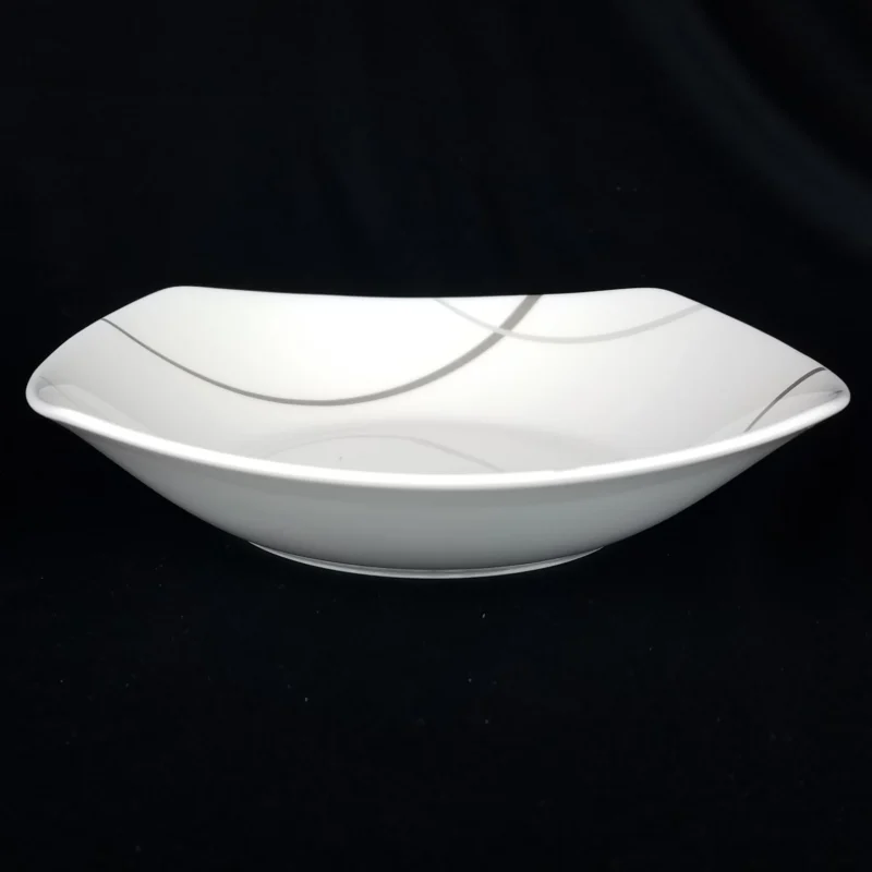 Mikasa GEOMETRIC CIRCLES Coup Soup Bowl Porcelain Dining Redesigned