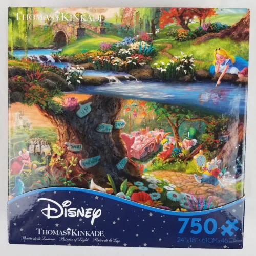 Disney Thomas Kinkade Ceaco Alice in Wonderland 750pc Jigsaw Puzzle