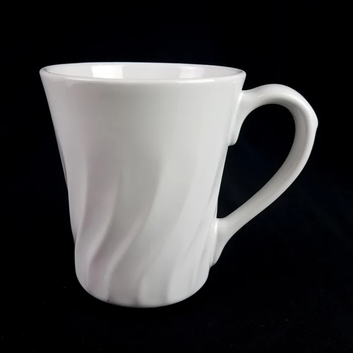 Corning (Corelle) ENHANCEMENTS Mug 10.5oz Stoneware White Swirl