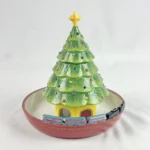 Polar Express Train Christmas Tree Candy Dish Warner Bros Hallmark Ceramic