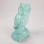 Boyd Crystal Art Glass OWL Misty Vale Slag Glass