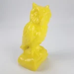 Boyd Crystal Art Glass OWL Daffodil Slag Glass