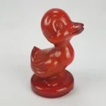 Boyd Crystal Art Glass DEBBIE THE DUCK Red Slag Glass