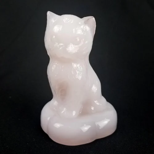 Boyd Crystal Glass "Kitten on Pillow" HEATHER Cat Signed