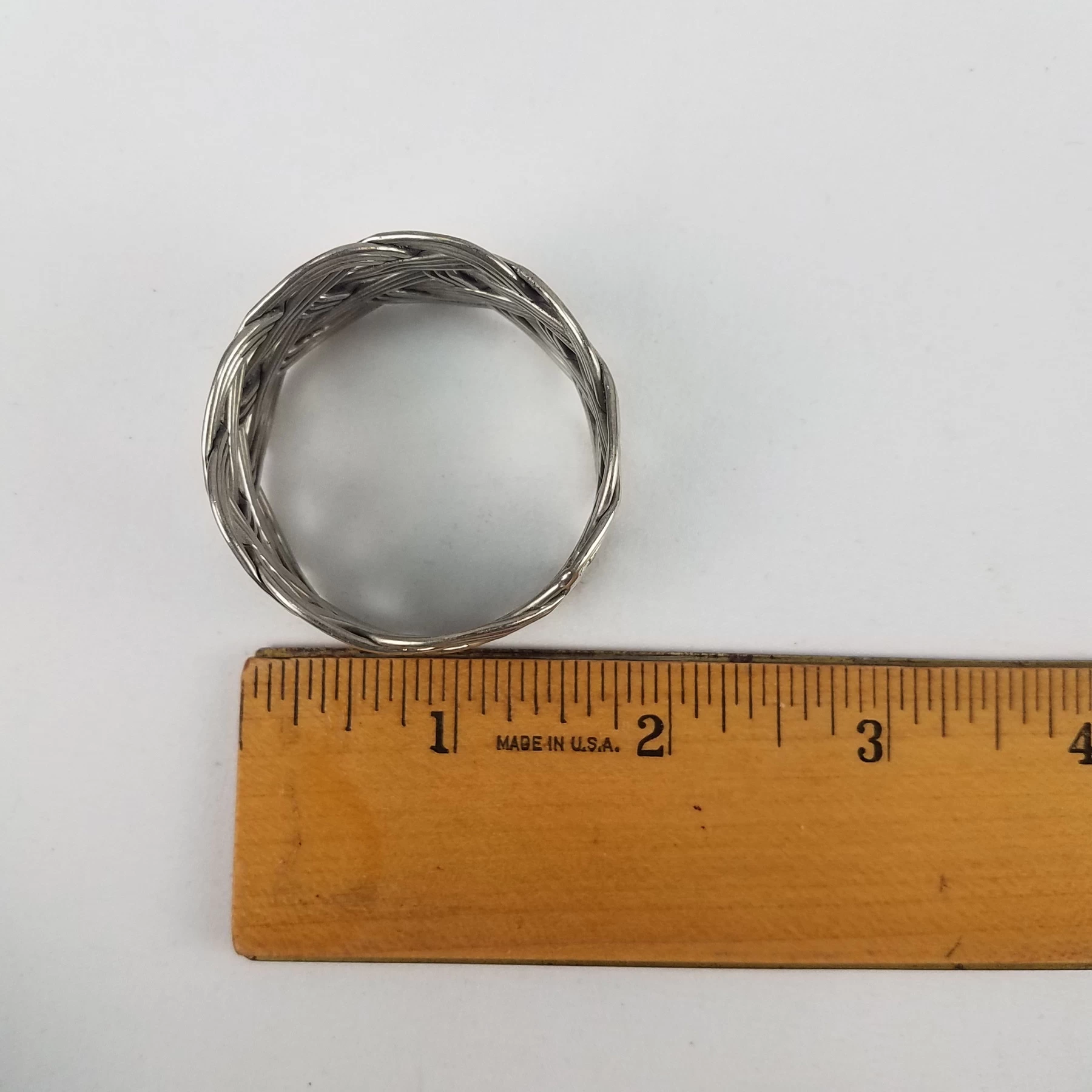 Napkin Rings Stainless Steel Braided Set of 15 - Image 6