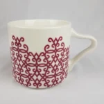 Starbucks Coffee 2017 Mug 12oz Red White Geometric Design