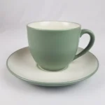 Noritake Colorwave GREEN Flat Cup & Saucer Set