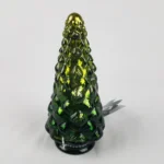 Target Bullseye Playground Christmas 6.25" Lighted Glass TREE Green