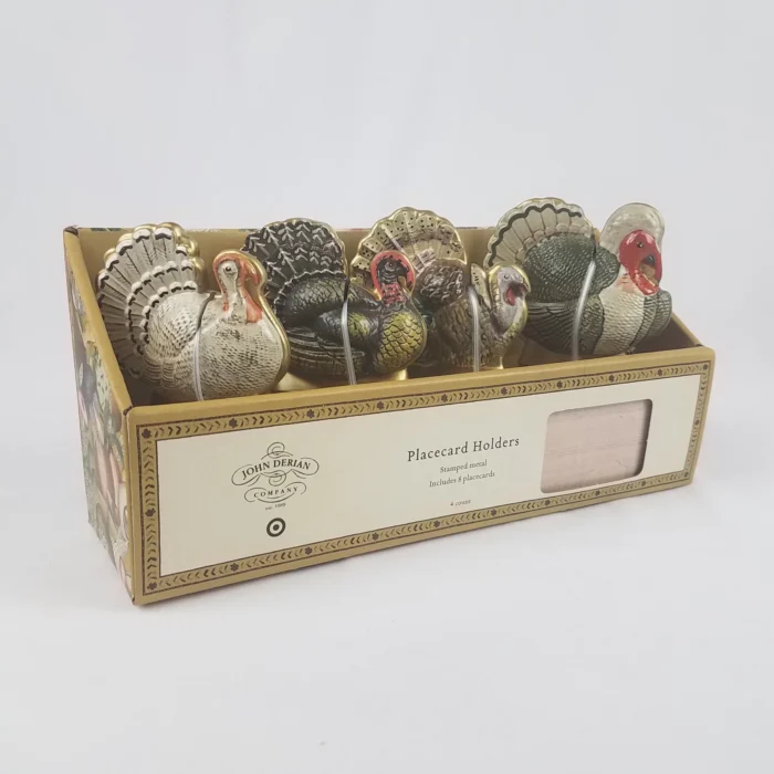 John Derian Target FALL TURKEY Placeholder Set with Name Cards