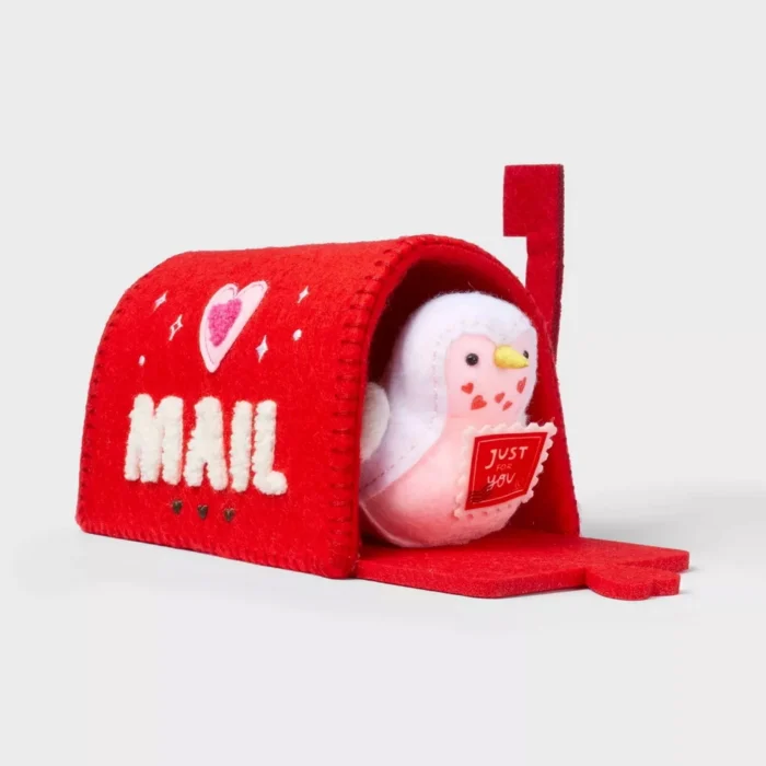 Valentine's Featherly Friends Fabric Bird In Mailbox Target Spritz 2024