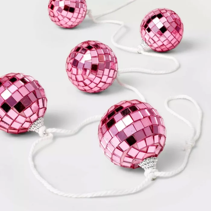 Valentine's Pink Disco Ball Garland Party Decorations Target Spritz