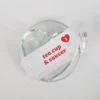 Valentine's Clear Glass Heart Shaped Tea CUP & SAUCER SET Target Bullseye Playground