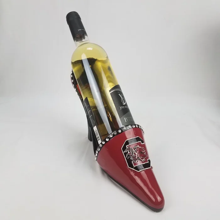 South Carolina Gamecocks Wine Bottle Holder Bling Shoe Decor NCAA
