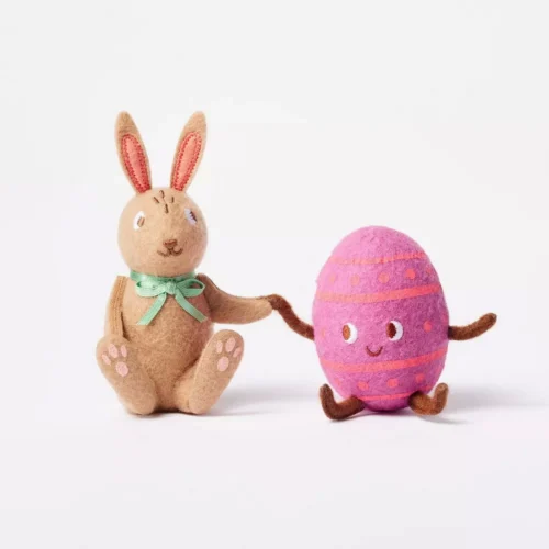 Easter Felt Figural Decor Bunny & Egg Spritz Duo Set 2024