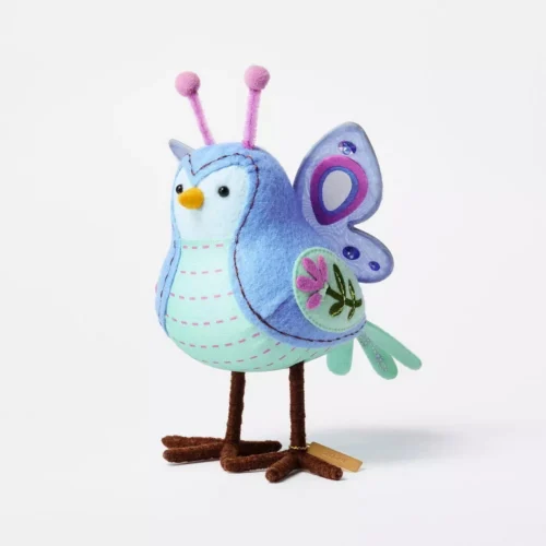 Target Easter Fabric Bird Figurine Decor FLUTTER Blue Butterfly Spritz 2024