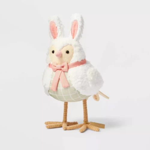 Target Easter Fabric Bird Figurine Decor TUFF White Bunny Spritz 2024