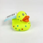 Rubber Duck Bath Toy POLKA DOT NEON YELLOW Target