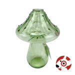 Small Glass Mushroom Vase GREEN Decor Target Bullseye Playground 2024