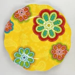 Pier 1 Imports Melamine Dinner Plate SUNNY FLORAL