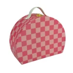 Small Novelty Suitcase Decor PINK CHECKERED Target Bullseye Playground 2024