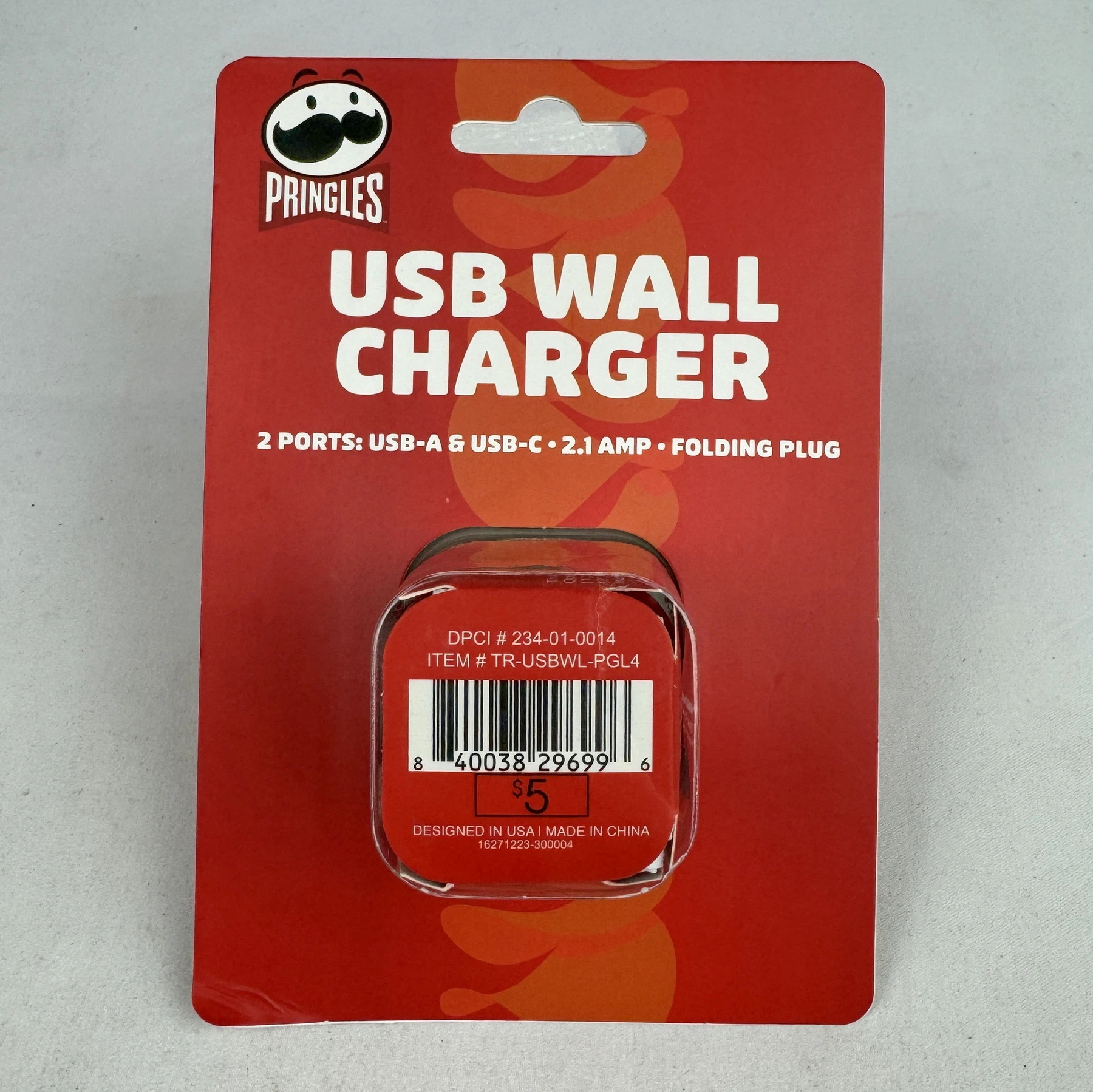 Pringles Novelty USB Wall Charger USB-A USB0C Target Bullseye Playground 2024 - Image 2