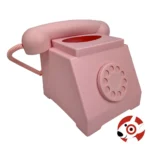 Tissue Box Cover Novelty Retro Pink Telephone Target Bullseye Playground 2024