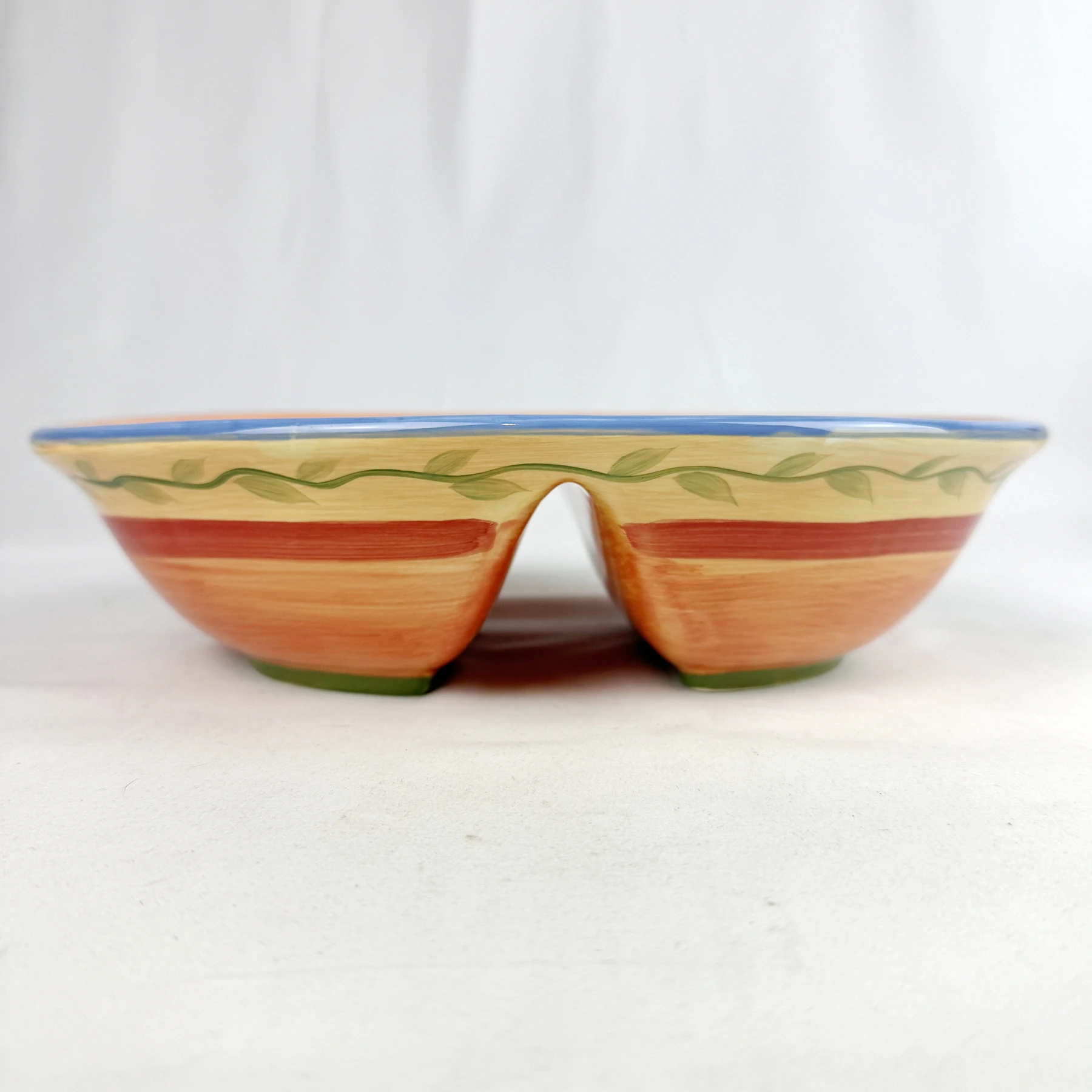 Pfaltzgraff NAPOLI 10.25" Oval Divided Vegetable Bowl - Image 3