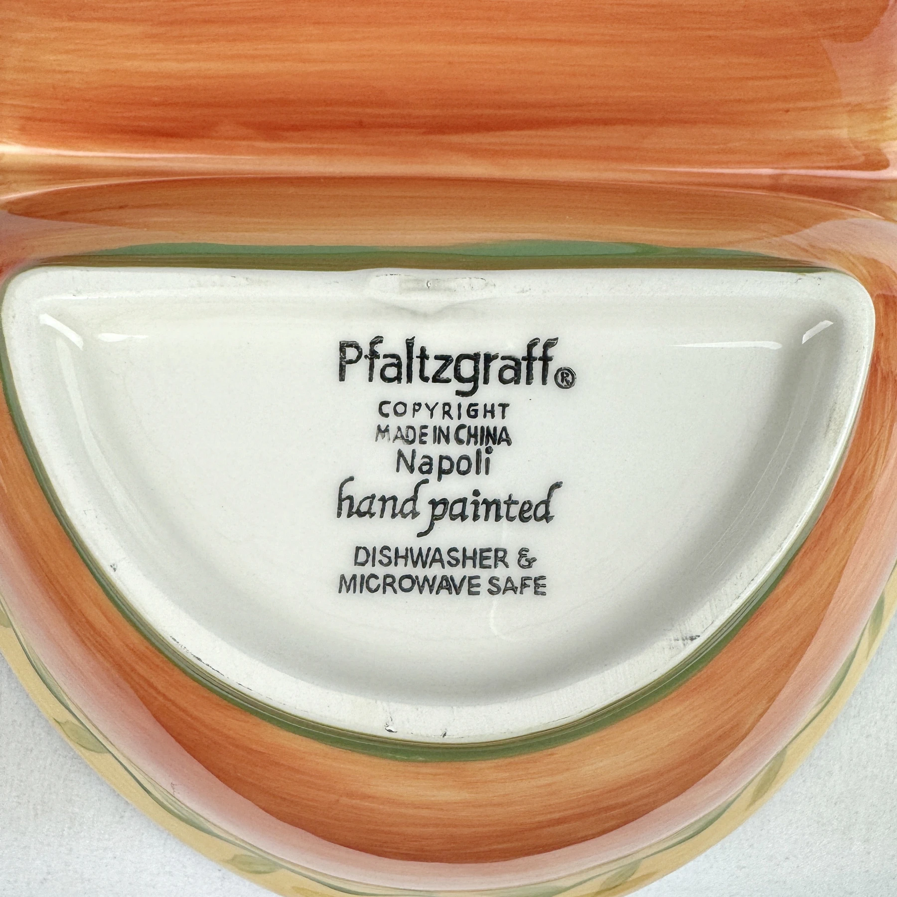 Pfaltzgraff NAPOLI 10.25" Oval Divided Vegetable Bowl - Image 5