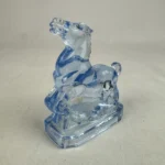 Boyd Crystal Art Glass JOEY THE HORSE Willow Blue '80