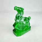 Boyd Crystal Art Glass "Joey The Horse" Mint Green '83 Slag Glass