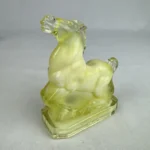 Boyd Crystal Art Glass "Joey The Horse" Corn Silk '83 Slag Glass