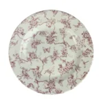 Queen's (Churchill) Toile de Jouy Pink Dinner Plate