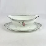 Noritake REGINA Gravy Boat with Underplate 5442