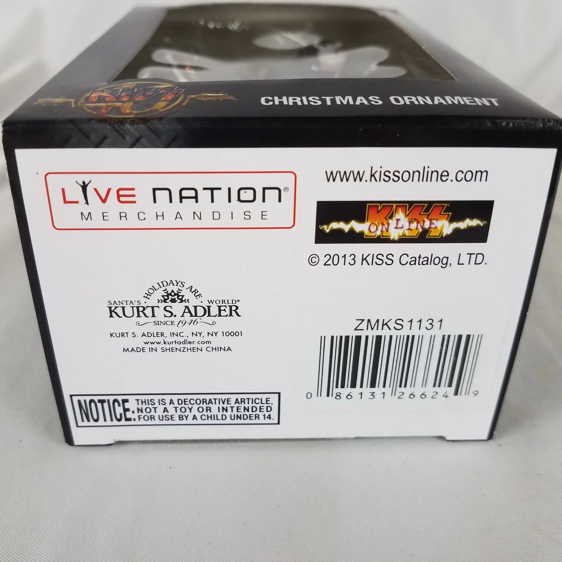 KISS Christmas Ornament - Gene Simmons - Kurt Adler NIB - Image 6