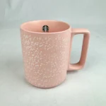 Starbucks Coffee 2019 Mug 12oz Pink White Speckled