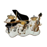 St. Andrew's Abbey Ceramics Clay Pottery MUSICAL ANGELS Plaque