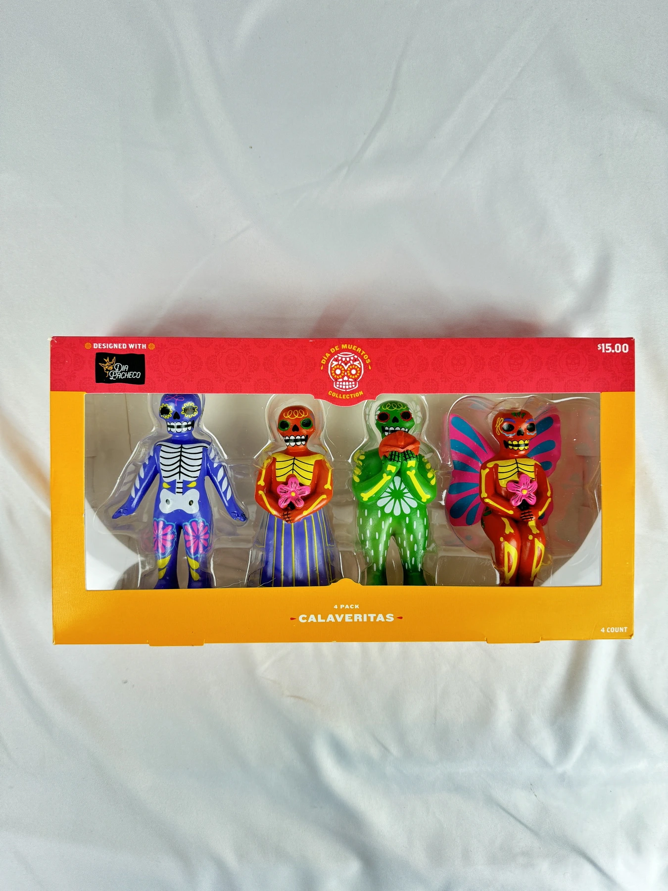 Calaveritas Di de Muertos (Day of the Dead) 4pc Mini Figurine Set 2024 - Image 2