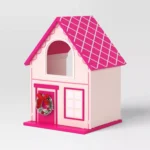 Fabric Bird Wood Christmas House PINK Target Wondershop 2024